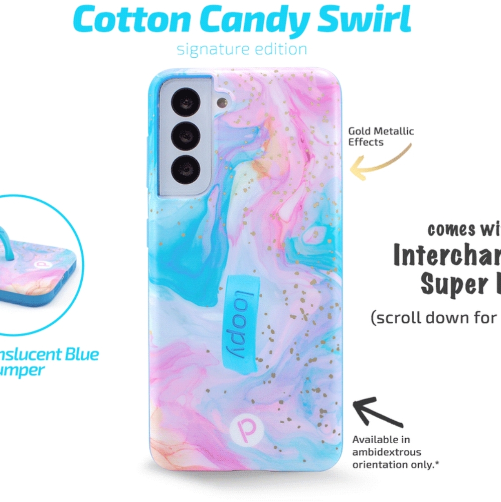 Loopy Cotton Candy Swirl Galaxy S21 Phone Case